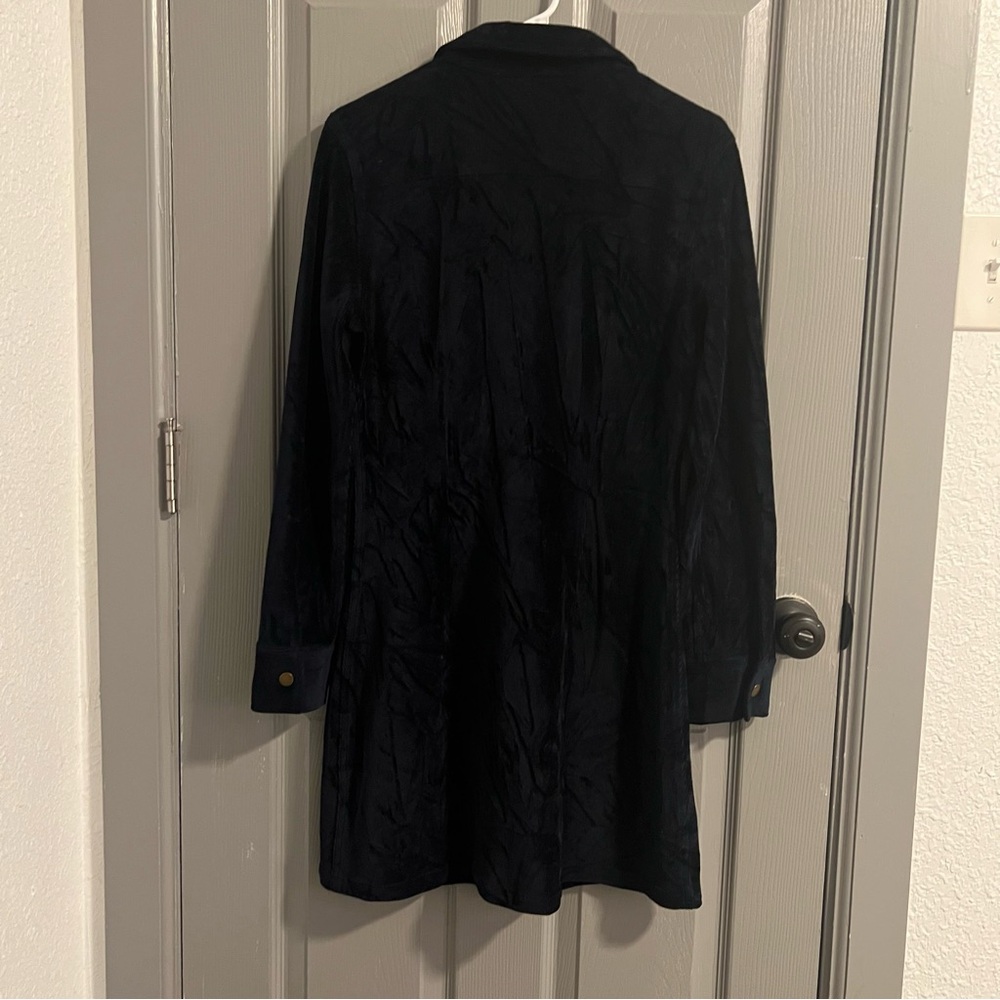 Julie Brown New York Navy Dress with Button Front - Picture 5 of 6